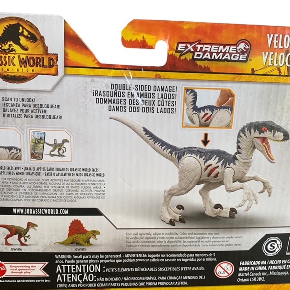 Jurassic World Velociraptor Extreme Damage Figure - Picture 2 of 4